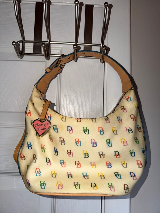 Dooney & Bourke Handbags - Dooney & Bourke Y2K Multicolor Monogram Shoulder Bag